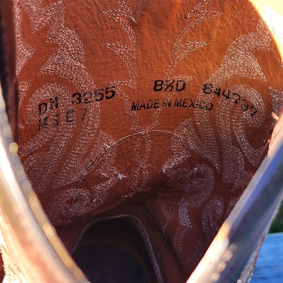 Women's Double H Western Cowgirl boots leather boots size 8.5 cowboy boots - Picture 5 of 15